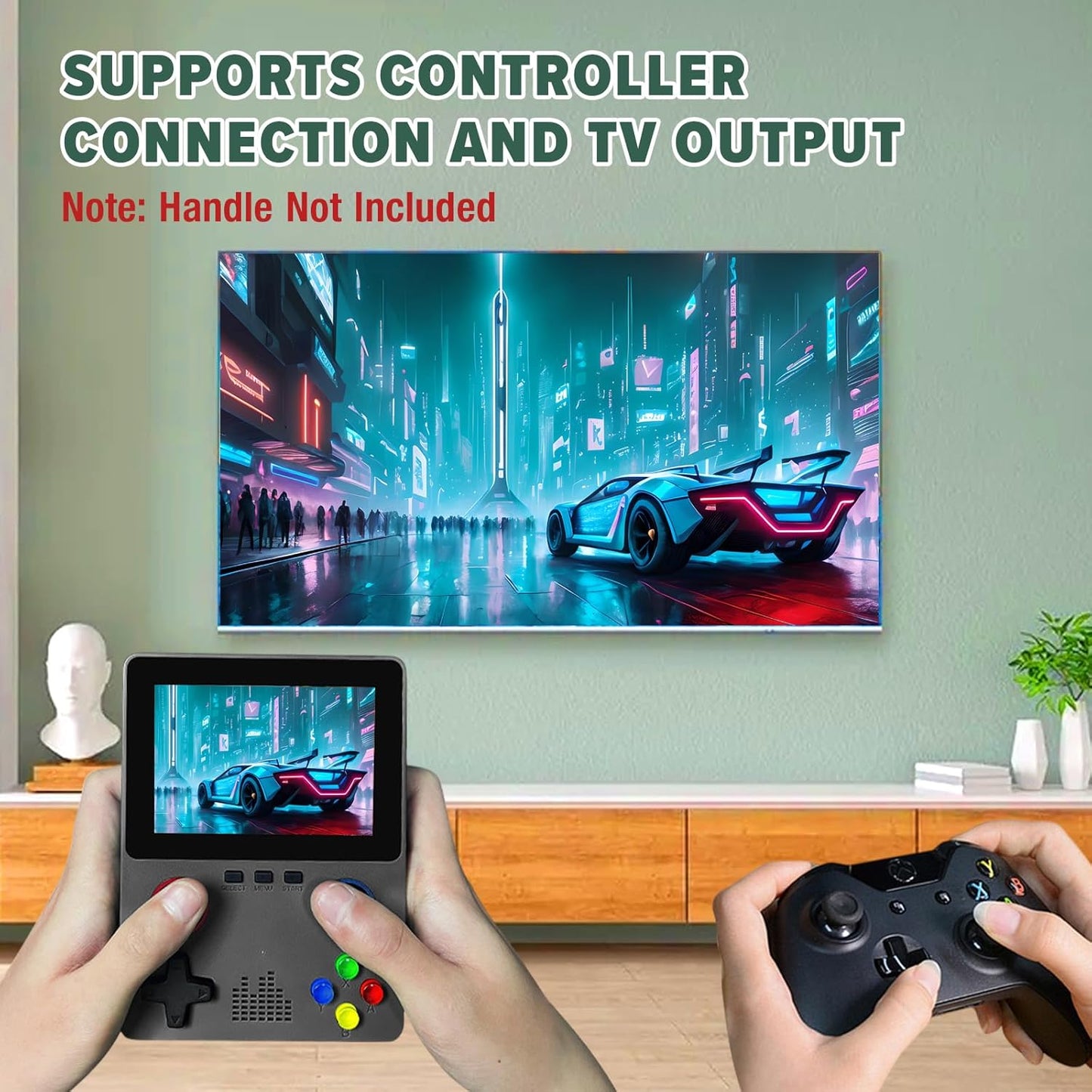 X6 Handheld Game Console, Retro Game Console Built-in 64GB 10000+ Classic Games