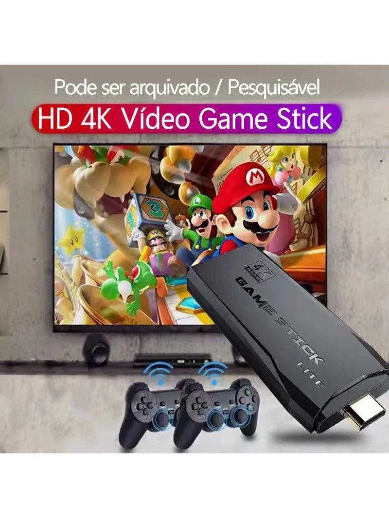 M8 HDMI Game Stick Lite Console 2.4G Wireless Controllers 4K Video Game Retro Box