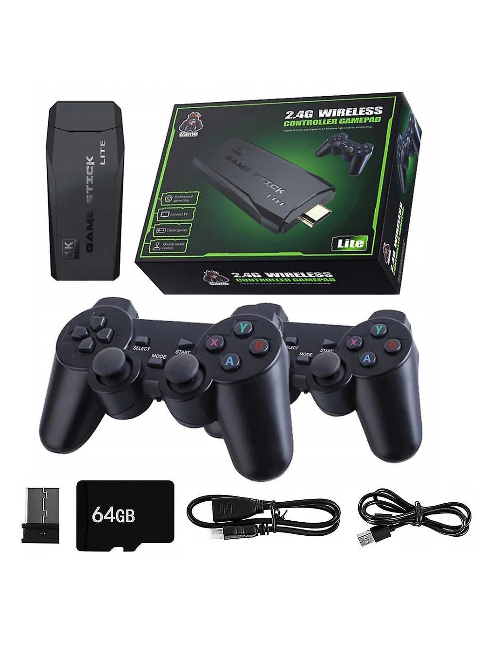 M8 HDMI Game Stick Lite Console 2.4G Wireless Controllers 4K Video Game Retro Box