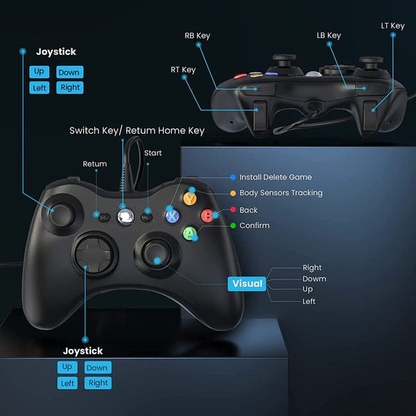 Microsoft Xbox 360 Wired Controller for PC & Xbox 360