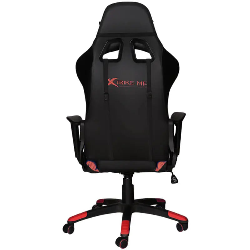 XTRIKE ME GC-905 BK ERGONOMIC ADJUSTABLE GAMING CHAIR CASTER WHEELS RED