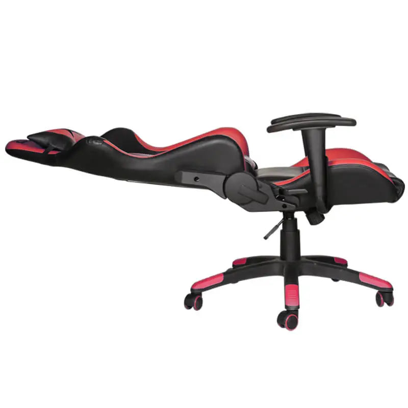 XTRIKE ME GC-905 BK ERGONOMIC ADJUSTABLE GAMING CHAIR CASTER WHEELS RED