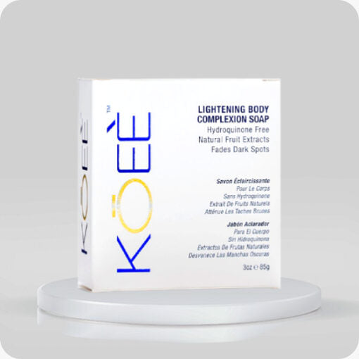 Koee Lightening Soap Fades Dark Spots, 85g - Natural Brightening Formula For Dark Spots