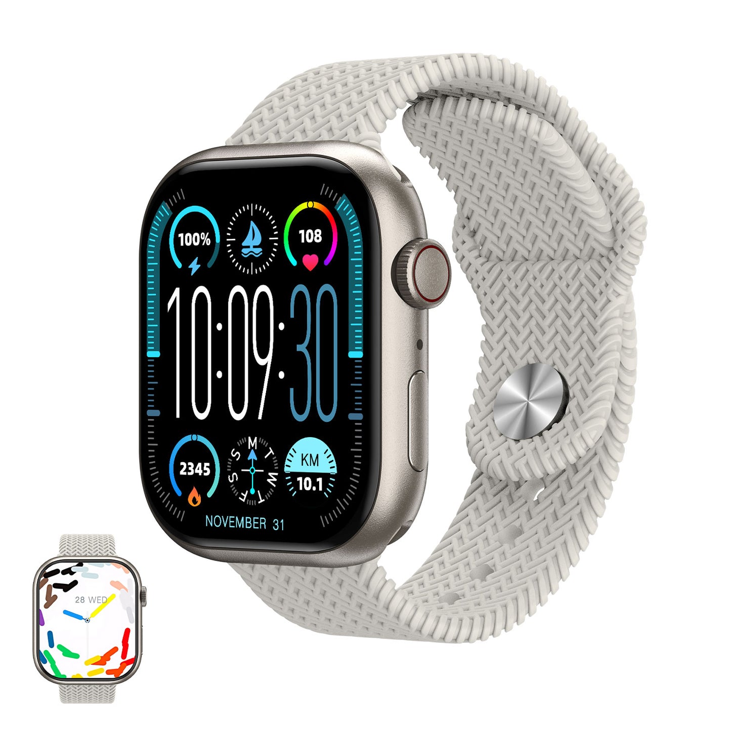 Hk9 Pro+ Series 9 Amoled Screen Ai Watch Face Smart Watch With Wearfit Pro App