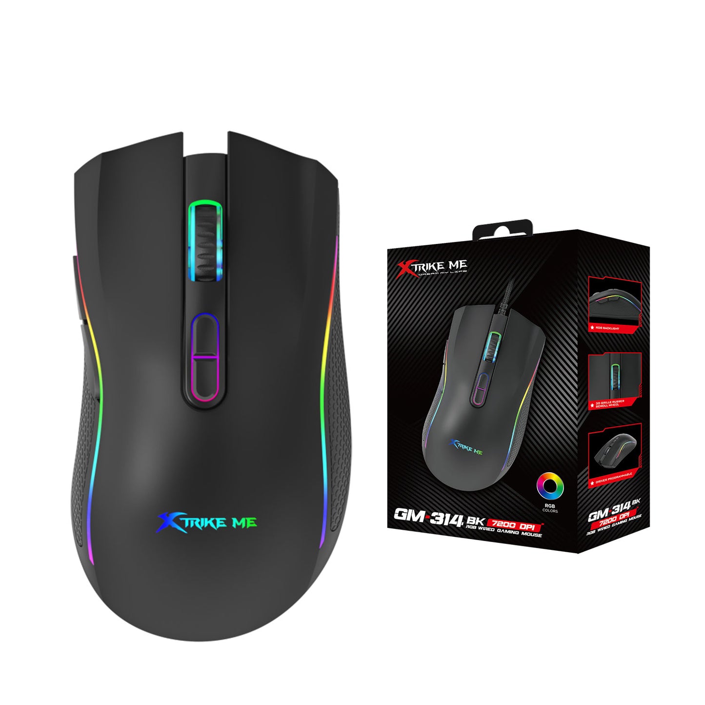 XTRIKE ME GM-314 BK WIRED GAMING MOUSE