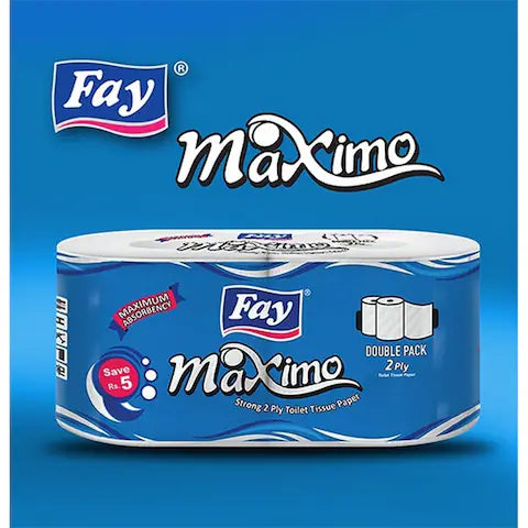 FAY MAXIMO TOILET ROLL TWIN PACK