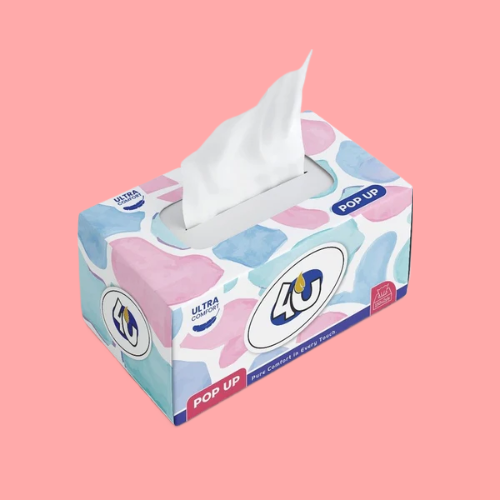 4U Pop Up Ultrasoft Facial Tissues 2ply 150 Pulls