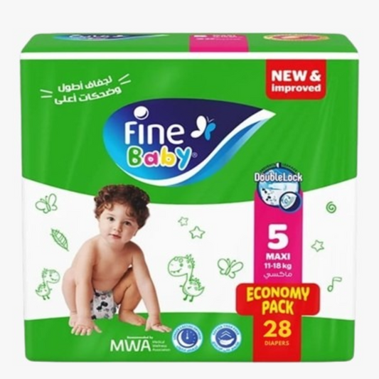 Fine Baby Diapers Size Maxi Economy Pack 28Pcs