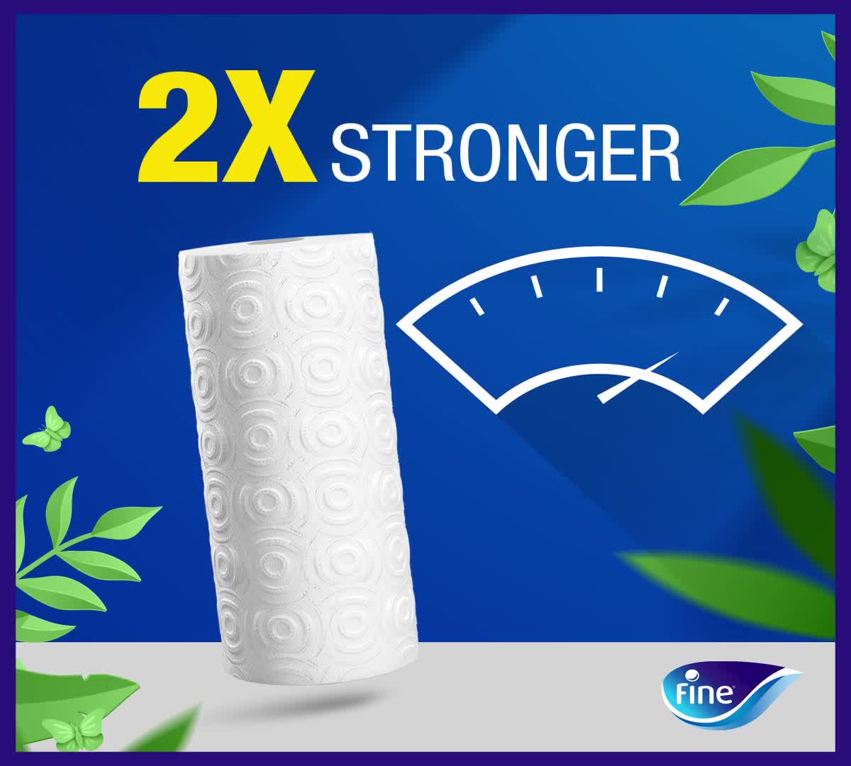 Fine Kitchen Towel 2 Rolls 2ply