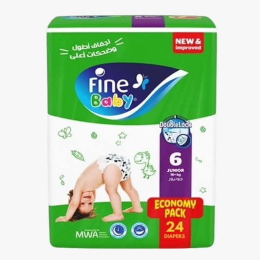 Fine Baby Diapers Size junior Economy Pack 24Pcs