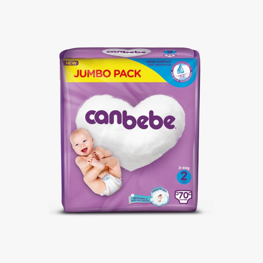 Canbebe Diapers Size 2 Mini (3-6kgs) 70Pcs