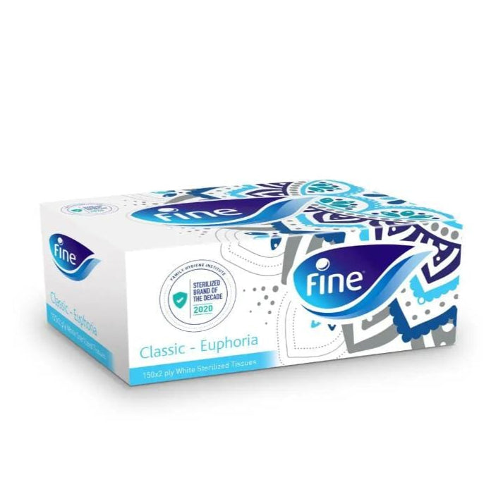 Fine Sterilized facial Tissue 150x2 Ply