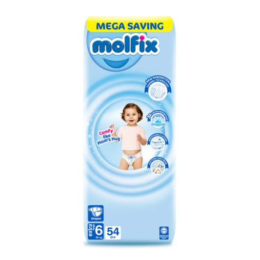 New Molfix Diapers Size XX-Large Mega Pack 54Pcs