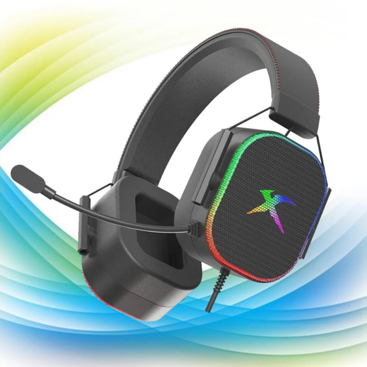 XTRIKE ME GH-606 RGB WIRED GAMING HEADSET ADJUSTABLE MICROPHONE