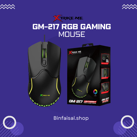 XTRIKE ME GM-217 RGB GAMING USB 6 BUTTONS WIRED MOUSE