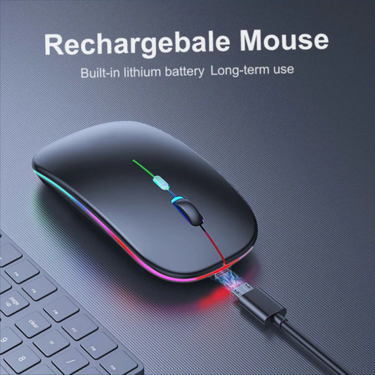 HP W10 Wireless RGB Bluetooth, Wireless, Rechargeable Slim Mouse