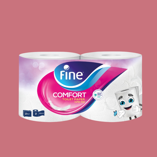 Fine Toilet Tissue 2ply x 2Rolls 20meters (approx.)