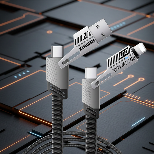 REMAX RC-C189 65W 4 IN 1 MULTI FUNCTIONAL DATA CABLE BLACK