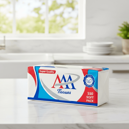 AAA Pop up Soft Pack Tissue (2ply 550 Sheets)