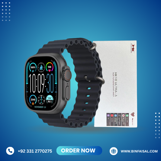 HK10 ULTRA-A SMARTWATCH 2.02 INCHES LARGE SCREEN WITH WEARFIT PRO APP 2 STRAPS