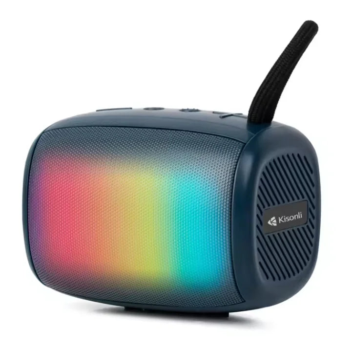 Kisonli S18 RGB Portable Bluetooth Speaker Colorful Light High-Quality Wireless Speaker