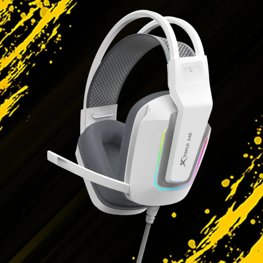 XTRIKE ME GH712 RGB GAMING HEADSET WITH NOISE REDUCTION MICROPHONE WHITE
