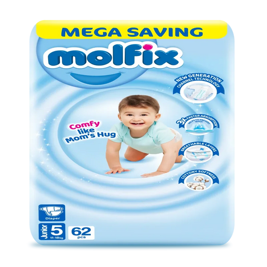 New Molfix Diapers Size X-Large Mega Pack 62Pcs