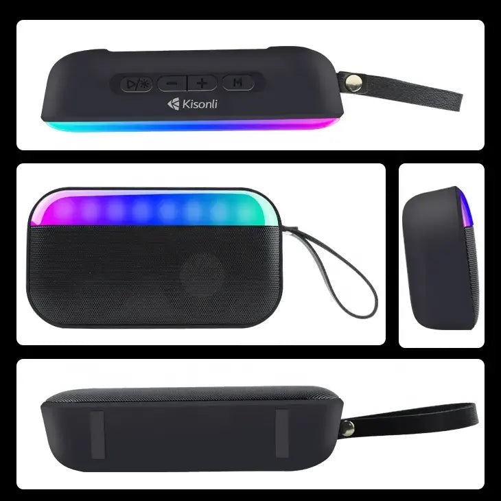 Kisonli S19 Portable Bluetooth RGB Mini Speaker Wireless