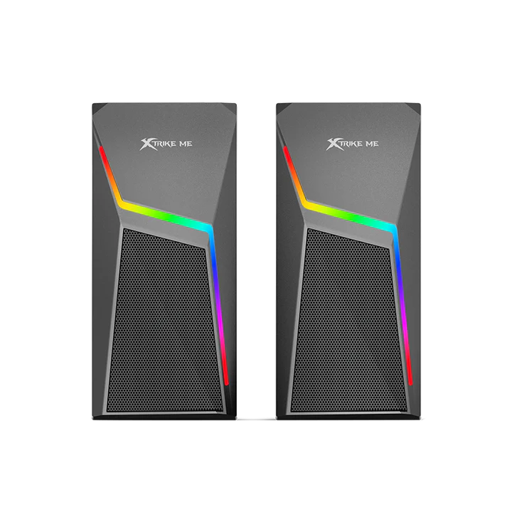 XTrike Me SK-503 2.0 RGB Gaming Speakers - BT5.0, AUX, 3W x2