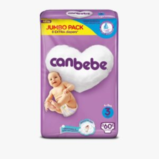 Canbebe Diapers Size 3 Midi (4-9kgs) 60Pcs
