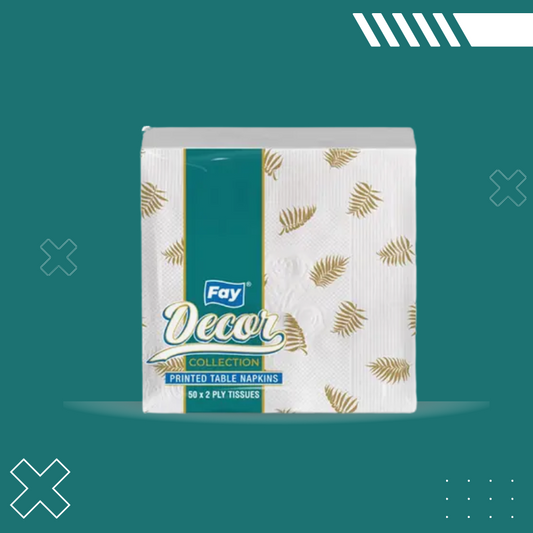 Fay Printed Tissue Table Napkins 2Ply (50 Napkins )