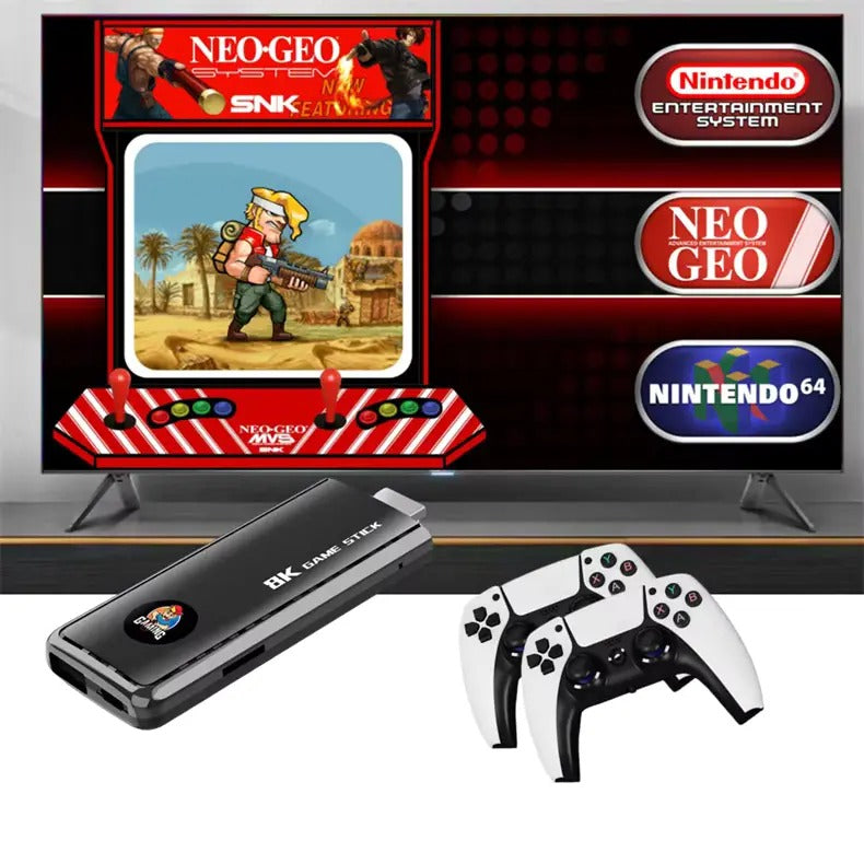 X6 64GB CLASSIC 8K HD TV 40000+ GAMES WITH CONSOLE WIRELESS 2.4G GAMES STICK