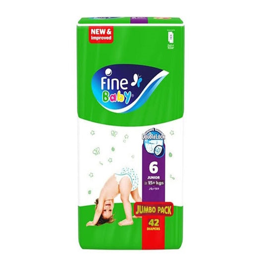 Fine Baby Diapers Size Junior Jumbo Pack 42Pcs