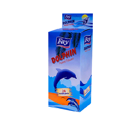 Fay Dolphin Pocket Tissues 2Ply (24 Pcs)