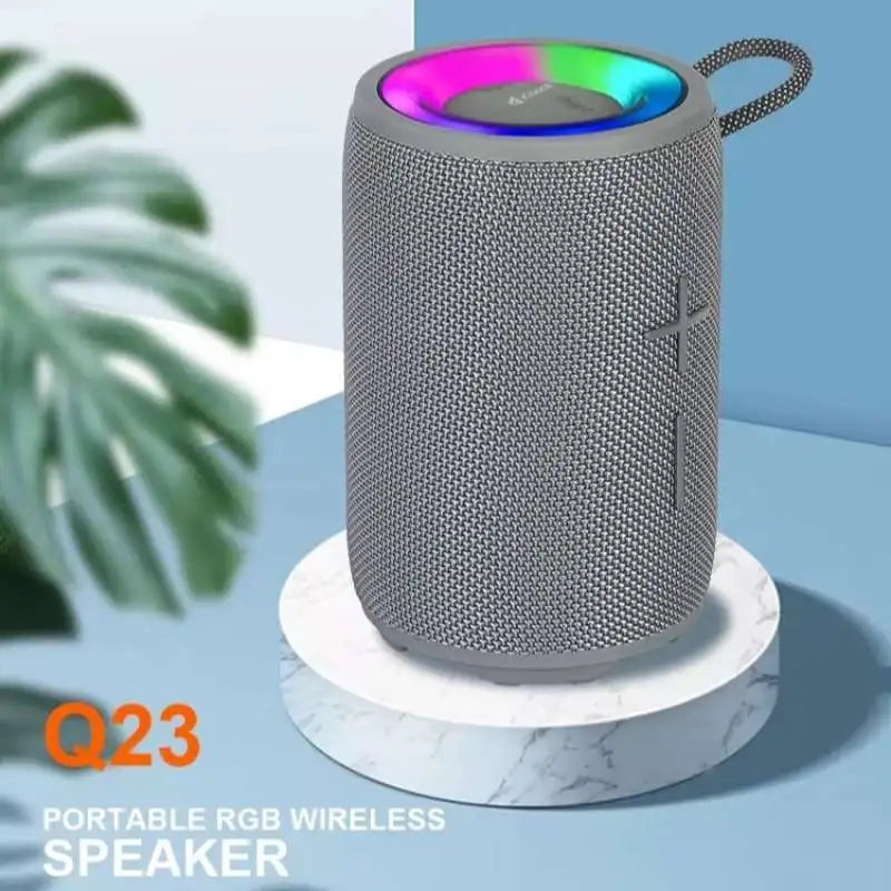 Kisonli Q23 Portable Bluetooth RGB Speaker with 1800mAh Ultra Strong Bass