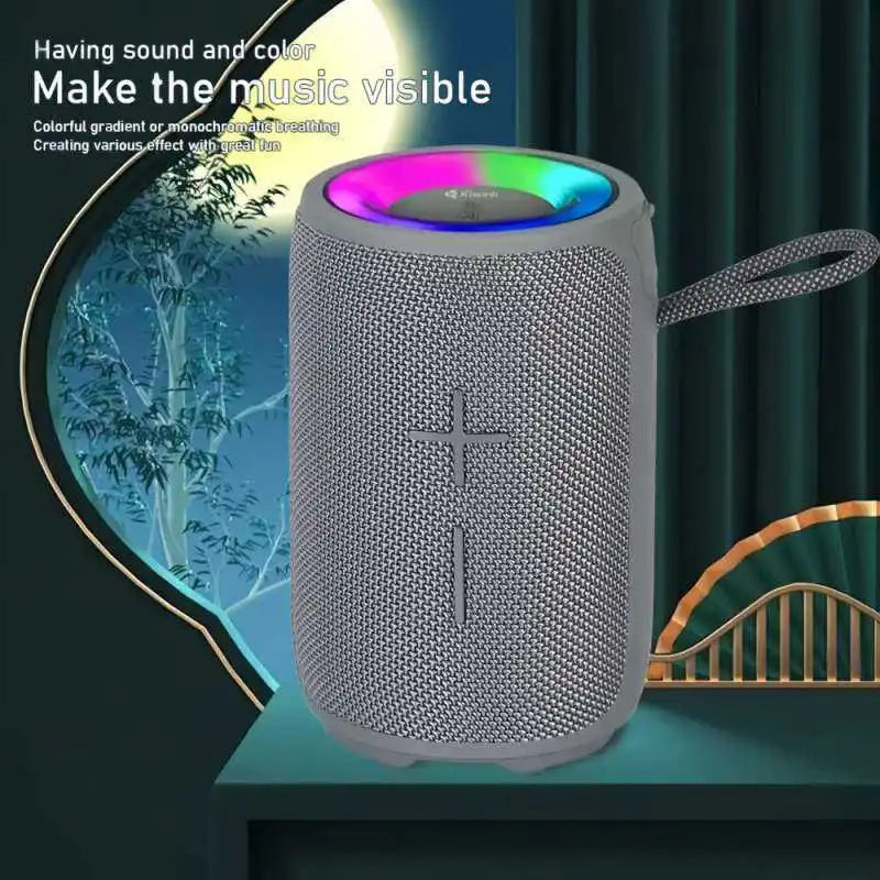 Kisonli Q23 Portable Bluetooth RGB Speaker with 1800mAh Ultra Strong Bass