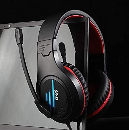 G90 Gaming Headset USB 3.5mm Wired Bass Gaming Headphone Stereo Video Audio Headphones Earphone with Mic LED Lights for PS4 Computer PC Gamer