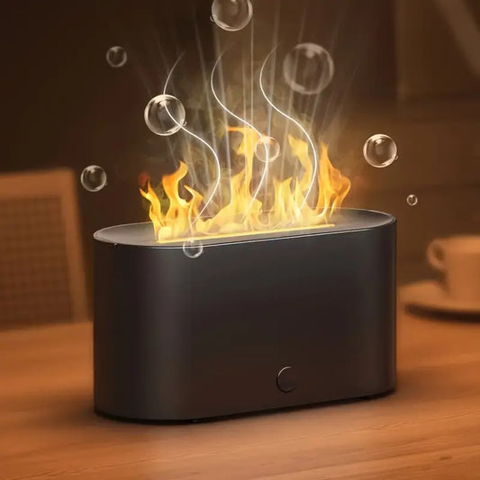 Flame Humidifier Ideal for Home Bedrooms & Offices, Aroma Diffuser