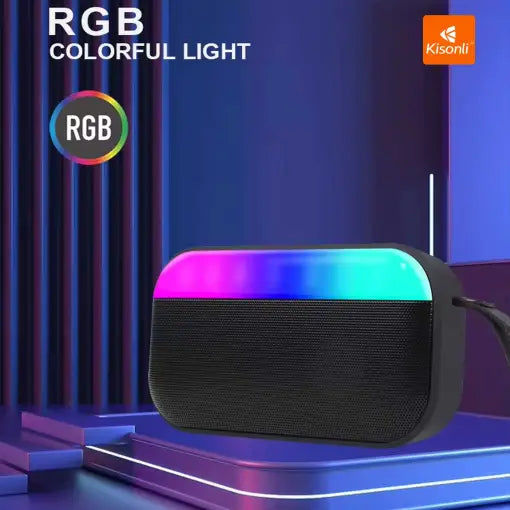 Kisonli S19 Portable Bluetooth RGB Mini Speaker Wireless