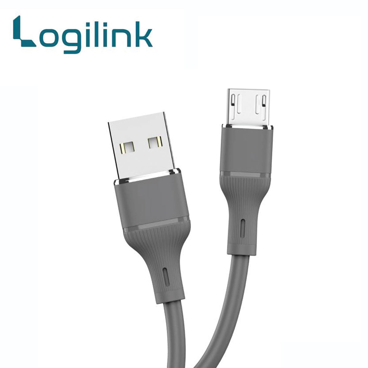 Logilink USB To Micro Silicone Fast Charging Data Cable 1m (1 Year Warranty)