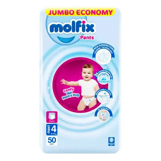 New Molfix Pants Size Large Jumbo Pack 50Pcs