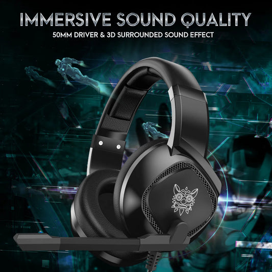K19 RGB Wired Stereo Gaming Headset with True Noise Cancellation